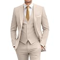 Men's Slim Fit 3 Piece Suit Set with Tie