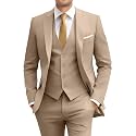 Men's Slim Fit 3 Piece Suit Set with Tie