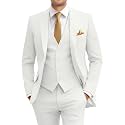 Men's Slim Fit 3 Piece Suit Set with Tie