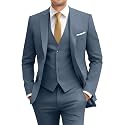 Men's Slim Fit 3 Piece Suit Set with Tie