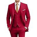 Men's Slim Fit 3 Piece Suit Set with Tie