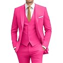 Men's Slim Fit 3 Piece Suit Set with Tie