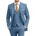 Men's Slim Fit 3 Piece Suit Set with Tie
