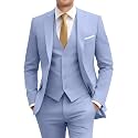 Men's Slim Fit 3 Piece Suit Set with Tie