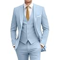 Men's Slim Fit 3 Piece Suit Set with Tie