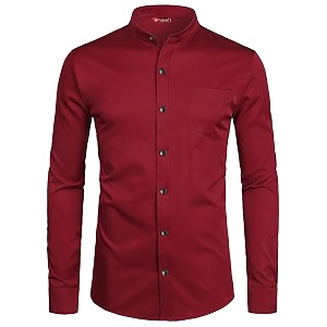 Mens Slim Fit Beige Color Cotton Blend