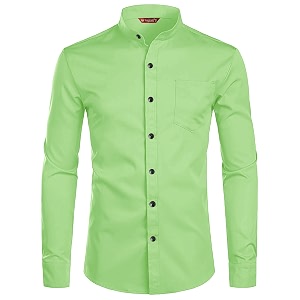 Mens Slim Fit Beige Color Cotton Blend