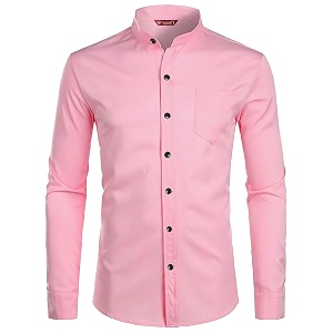 Mens Slim Fit Beige Color Cotton Blend