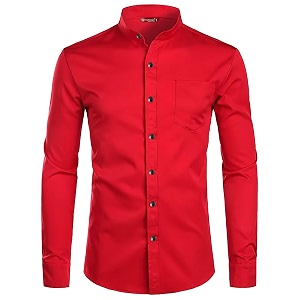 Mens Slim Fit Beige Color Cotton Blend