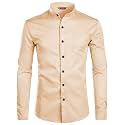 Men39s Slim Fit Beige Color Cotton Blend