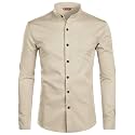 Men39s Slim Fit Beige Color Cotton Blend