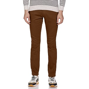 Mens Slim Fit Casual Trouser