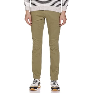 Mens Slim Fit Casual Trouser