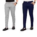 Men39s Slim Fit Formal Trousers Cotton Blend