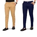 Men39s Slim Fit Formal Trousers Cotton Blend
