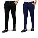 Men39s Slim Fit Formal Trousers Cotton Blend