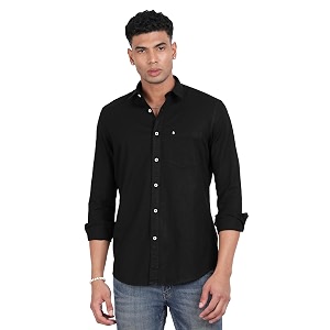 Mens Slim Fit Spread Collar Full Sleeve