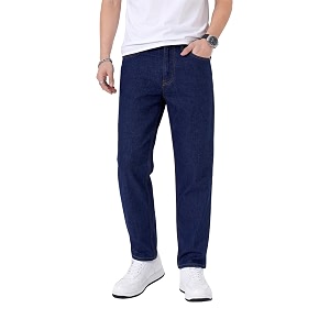 Mens Slim Relaxed Fit Mid Rise Tapered