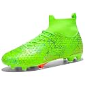 Men's Soccer Shoes High-Top Soccer Cleats Outdoor Breathable Athletic Professional Spikes Youth Boys Football Shoes Unisex