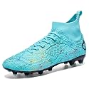 Men's Soccer Shoes High-Top Soccer Cleats Outdoor Breathable Athletic Professional Spikes Youth Boys Football Shoes Unisex