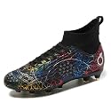 Men's Soccer Shoes High-Top Soccer Cleats Outdoor Breathable Athletic Professional Spikes Youth Boys Football Shoes Unisex