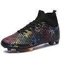 Men's Soccer Shoes High-Top Soccer Cleats Outdoor Breathable Athletic Professional Spikes Youth Boys Football Shoes Unisex