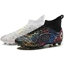 Men's Soccer Shoes High-Top Soccer Cleats Outdoor Breathable Athletic Professional Spikes Youth Boys Football Shoes Unisex