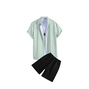 men39s soft poly lycra digital prined shirts with pajama shorts night suit set
