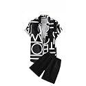 Men's Soft Poly Lycra Digital Prined Shirts with Pajama Shorts Night Suit Set