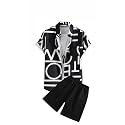 Men's Soft Poly Lycra Digital Prined Shirts with Pajama Shorts Night Suit Set