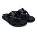 Men39s Solid Casual Flat Slipper Faux Leather