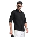 Men39s Solid Casual Shirt Cotton Blend Regular
