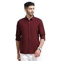 Men39s Solid Casual Shirt Cotton Blend Regular