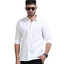 Men39s Solid Casual Shirt Cotton Blend Regular