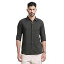 Men39s Solid Casual Shirt Cotton Blend Regular