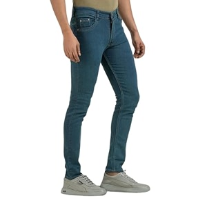 Mens Solid Comfortable Slim Fit Jeans