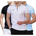 Men39s Solid Cotton Rich Polo T Shirt