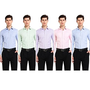 Mens Solid Formal Shirt Premium Cotton