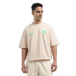 Mens Solid Loose Fit T-shirt
