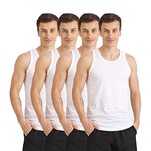 pepe jeans men39s solid cotton regular fit vest  pack of 4 ribbed sleeveless tank tops for everyday innerwear amp casual use  soft breathable fabric  round neck  comfortable all-day wear amp fit