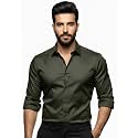 Men39s Solid Satin Full Sleeve Soft Finish