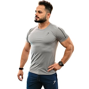 Mens Solid Slim Fit Gym and Sports