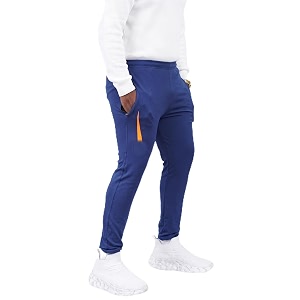 Mens Solid Slim Fit LycraTrack Pants with