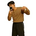 Men39s Solid Slim Fit Full Sleeve Henley