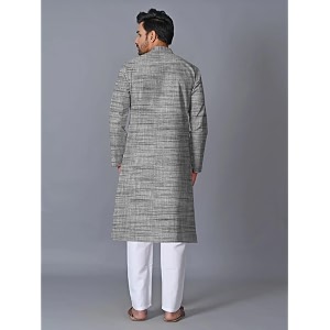 Mens South Cotton Textured Ethnic Kurta Regular