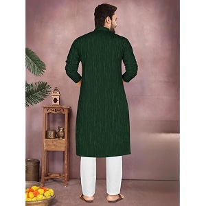 Mens South Cotton Textured Ethnic Kurta Regular