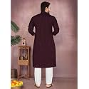 Men39s South Cotton Textured Ethnic Kurta Regular