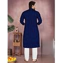 Men39s South Cotton Textured Ethnic Kurta Regular