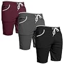 Men39s Sports Shorts with Drawstring Athletic Casual