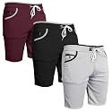 Men39s Sports Shorts with Drawstring Athletic Casual